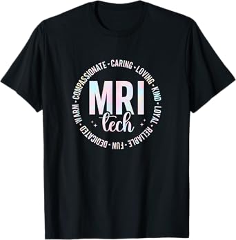 MRI Tech Tie Dye Xray Radiologic Rad Tech For Women Men T-Shirt