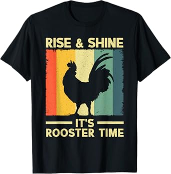 Best Rooster Design For Men Women Kids Chicken Rooster Lover T-Shirt