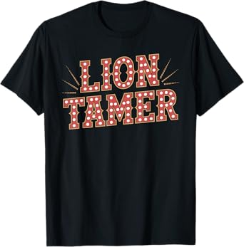 Lion Tamer Shirt Men Women Costume Ringmaster Costume T-Shirt