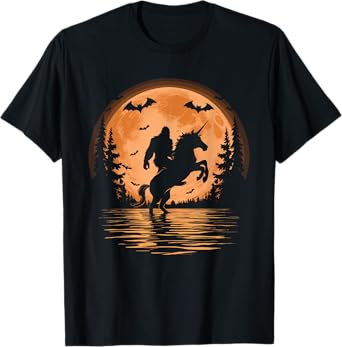 Bigfoot Riding Unicorn T-Shirt