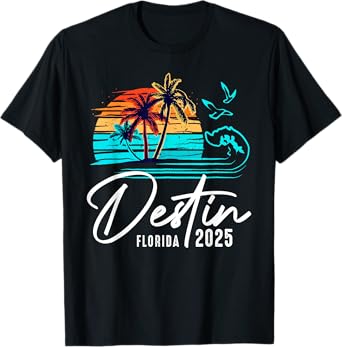 Destin Florida 2025 Vacation Souvenir Matching Family Group T-Shirt