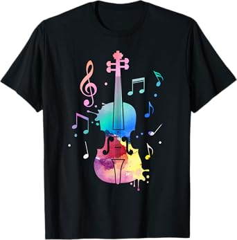 Funny Violin Lover Art For Men Women Violin Player Violinist T-Shirt