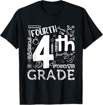 Hello 4th Grade Teacher Boys and Team Fourth Grade Girls T-Shirt