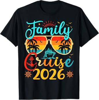Family Cruise 2026 Summer Vacation Matching Family Cruise T-Shirt