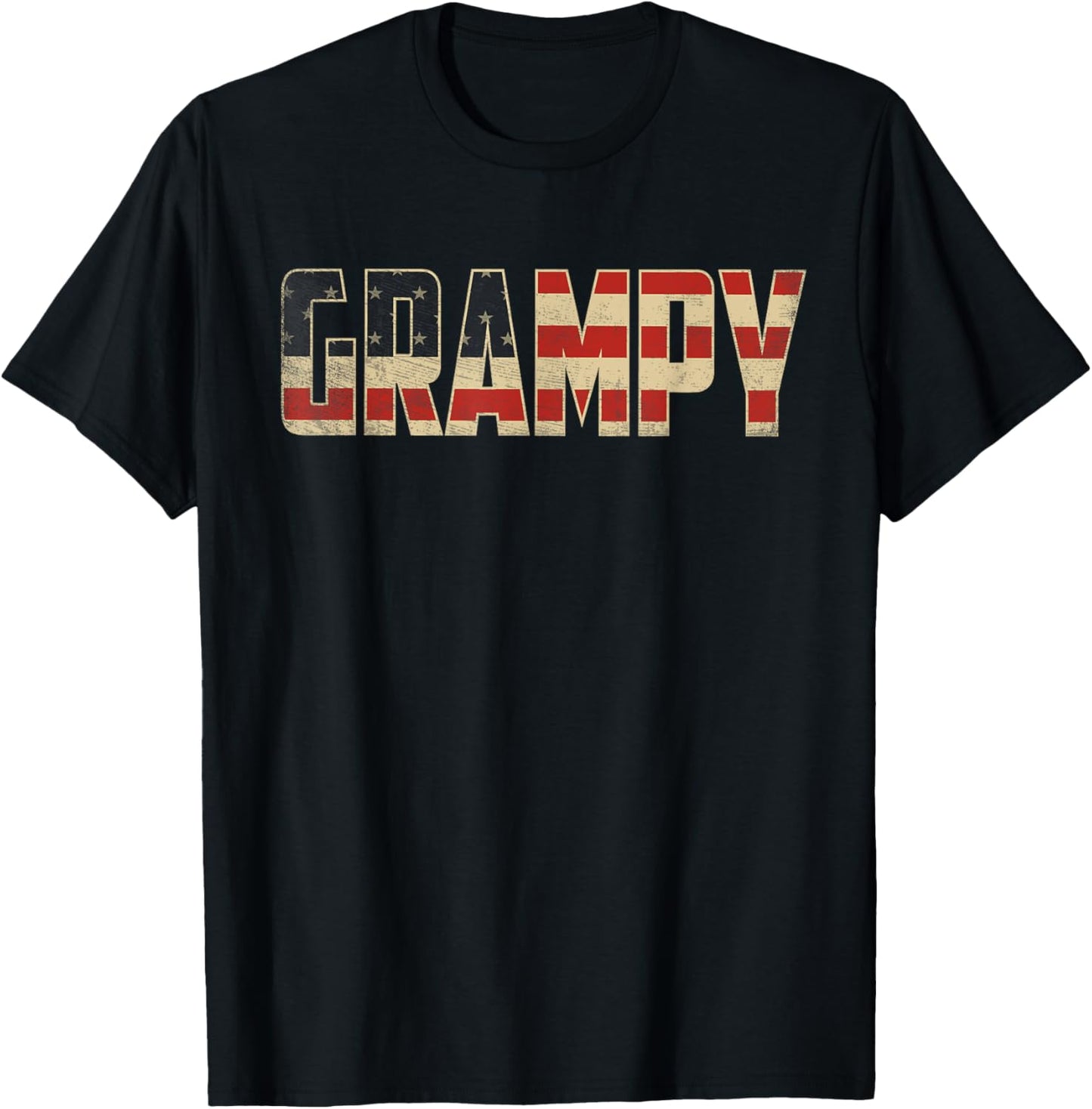 Grampy Bold Patriotic American Flag Father’s Day Grampy T-Shirt