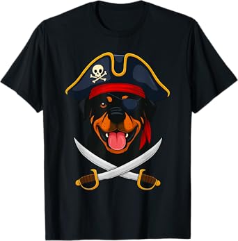 Rottweiler Pirate T-Shirt