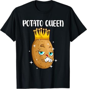 Best Potato Themed Gift Potato Accessories & Stuff Cute Potato Design For Women Girls Vegetable Potato Lovers T-Shirt