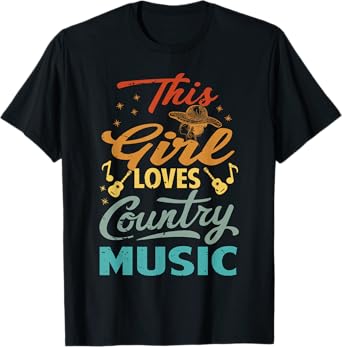 This Girl Loves Country Music T-Shirt