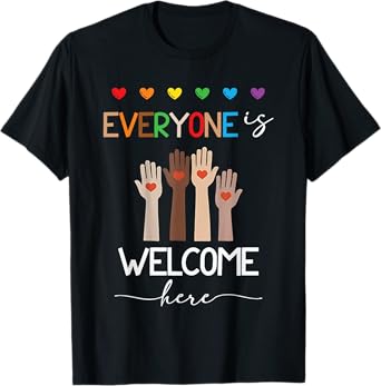 Everyone Is Welcome Here Idaho Teacher T-Shirt