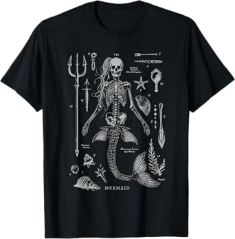 Mermaid Skeleton T-Shirt