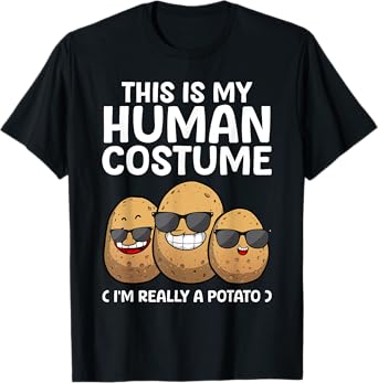 Funny Potato Costume For Men Women Kids Adult Potato Novelty T-Shirt