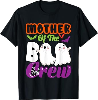 Mother Of Boo Halloween Crew Costume Boo Ghost Lover Family T-Shirt