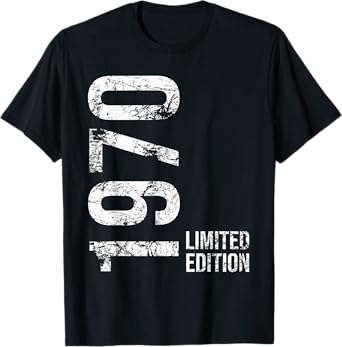 55th Birthday 55 Years Old Man Woman Vintage 1970 T-Shirt