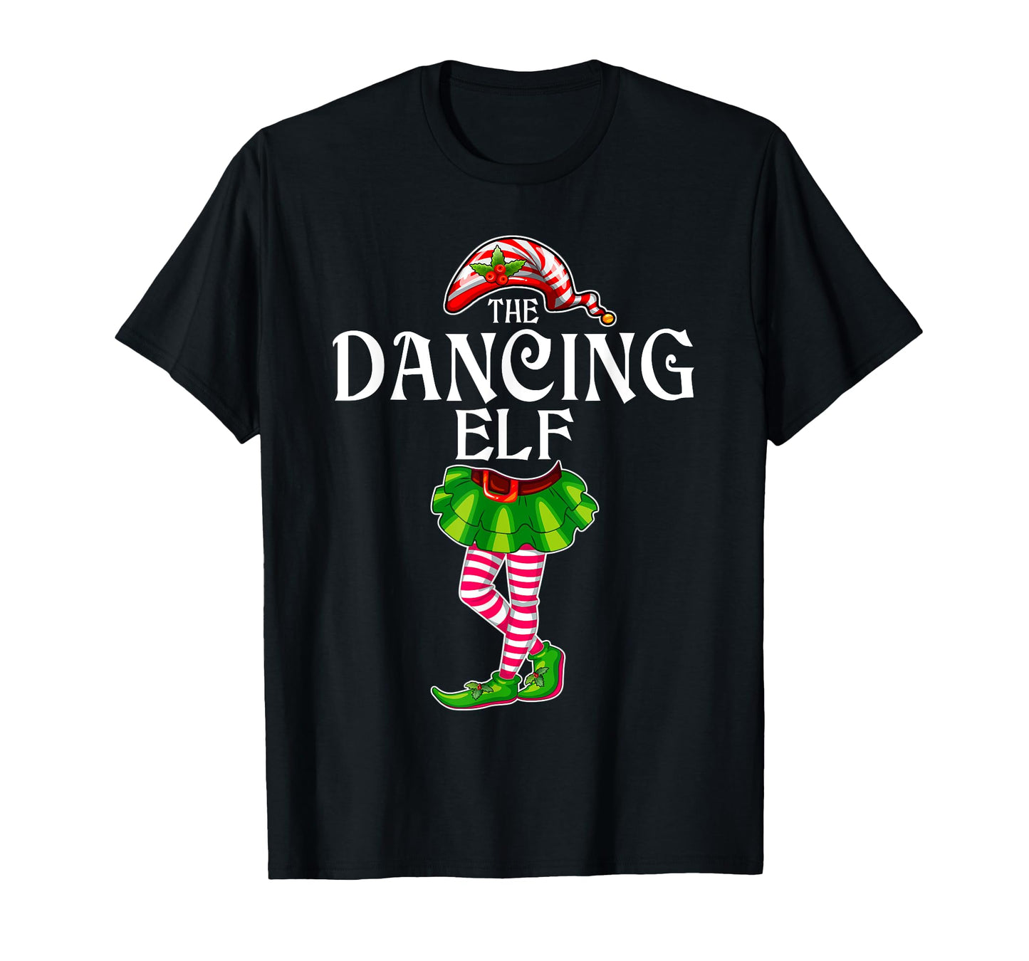 The Dancing Elf Christmas Matching Family Group T-Shirt