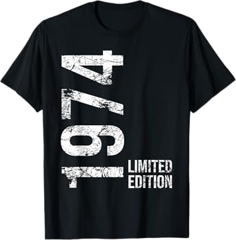 51st Birthday 51 Years Old Man Woman Vintage 1974 T-Shirt