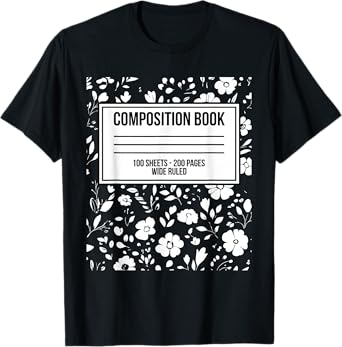 Funny Halloween Costume Journal Composition Notebook Teacher T-Shirt