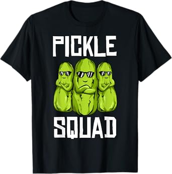Funny Pickle Squad Novelty Gift Men Kids Big Dill Gang Lover T-Shirt