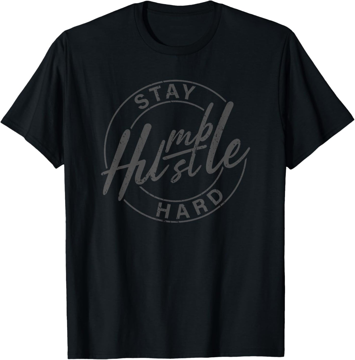 Humble Hustle Odometer Style Graphic Design T-Shirt