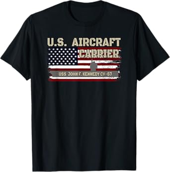 USS John F. Kennedy CV-67 Aircraft Carrier Veterans Day T-Shirt