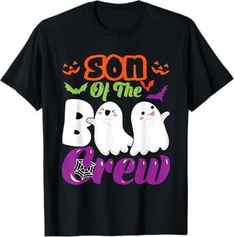 Son Of Boo Halloween Crew Costume Boo Ghost Lover Family T-Shirt