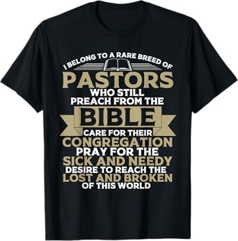 Funny Pastor Appreciation Gift Christian Preacher Men Women T-Shirt
