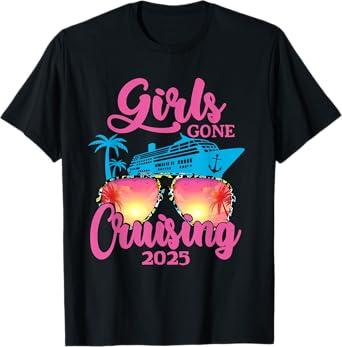 Girls Gone Cruising 2025 Cruise Summer Vacation Hawaii Beach T-Shirt