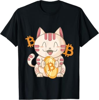 Lucky Chinese Bitcoin Cat T-Shirt