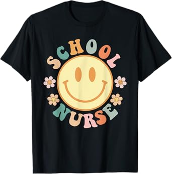 Funny School Nurse Graphic Tees Tops Back To School T-Shirt