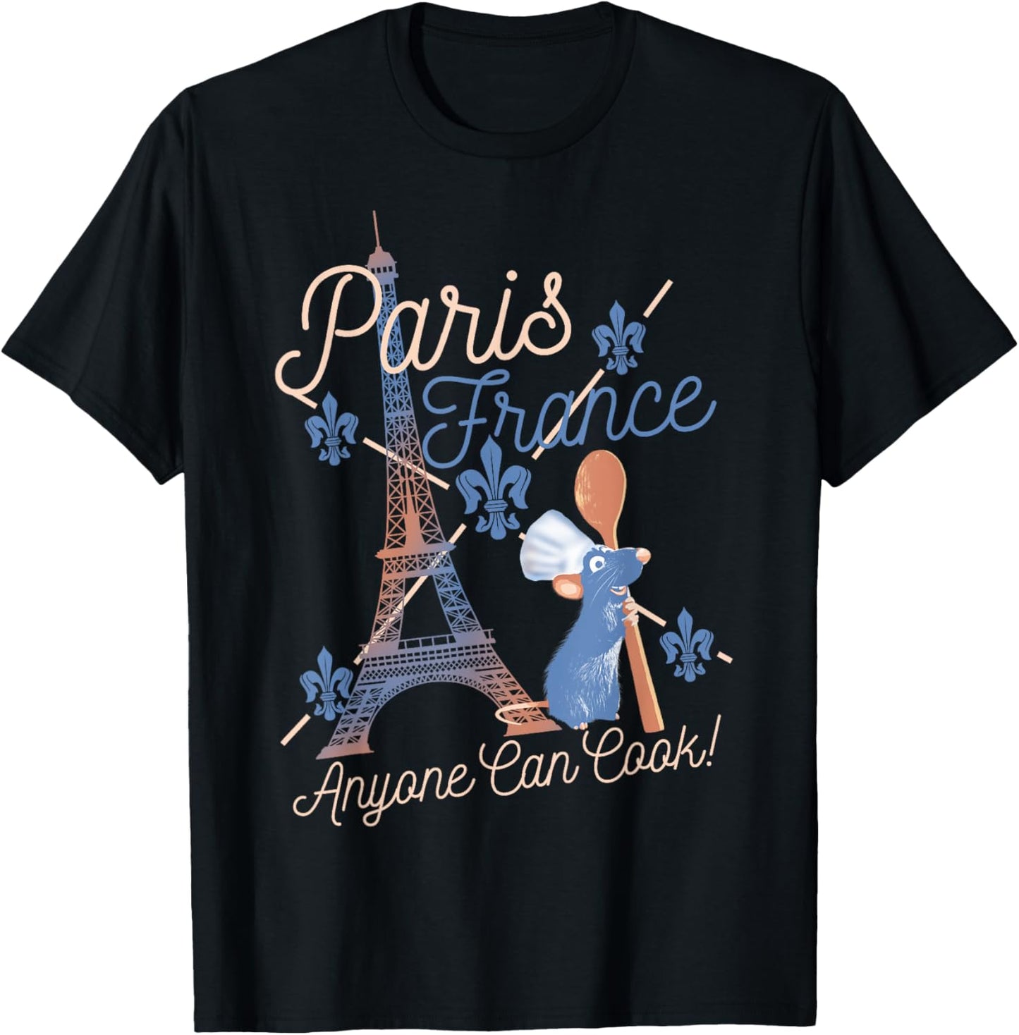 Disney Pixar Ratatouille Remy Paris France Poster T-Shirt