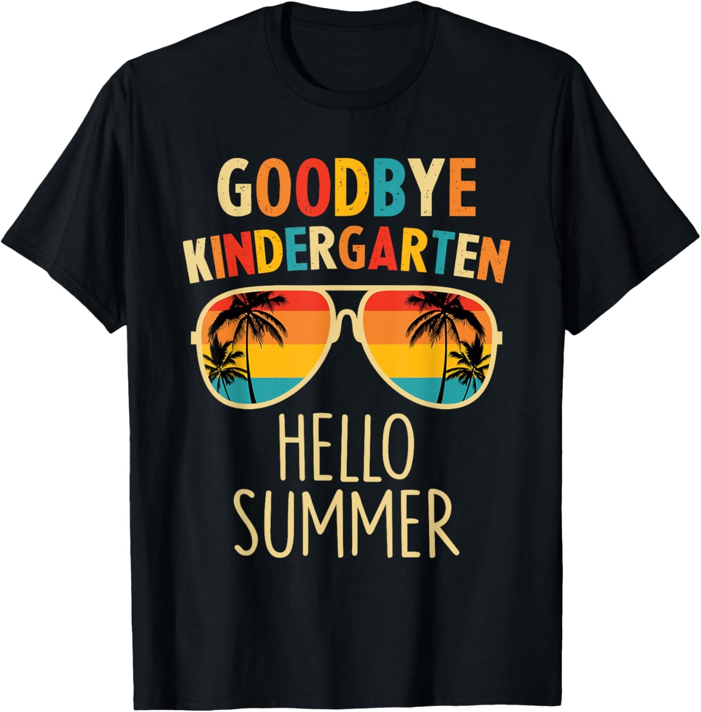 Goodbye Kindergarten Hello Summer Last Day Graduation Boys T-Shirt