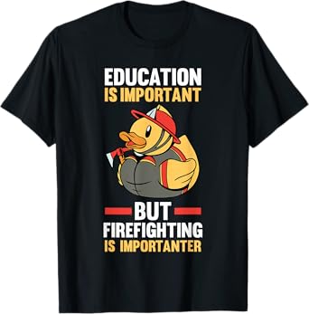 Rubber Duck Fireman Firefighter T-Shirt