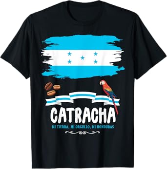 Honduras Catracha Outfit Ideas For Women & Honduran Flag T-Shirt