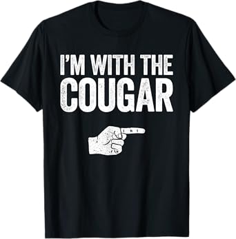 I'm With The Cougar T-Shirt Matching Cougar Costume Shirt T-Shirt