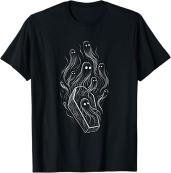Ghosts Coffin Creepy Horror Grunge Alt Alternative Aesthetic T-Shirt