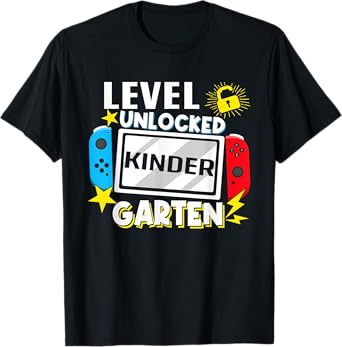 First Day Of Kindergarten Level Unlocked Game Back To School T-Shirt
