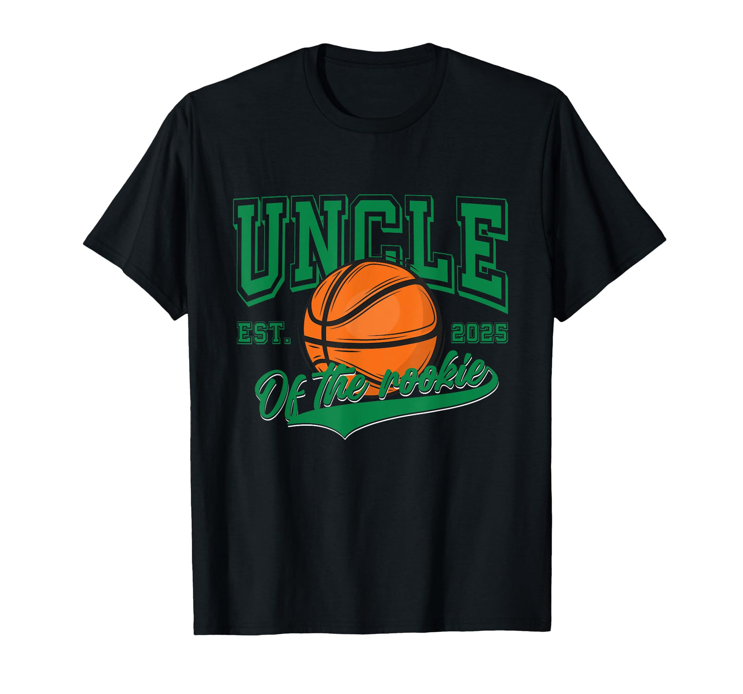 Uncle of Rookie 1st Birthday boy Basketball Family Matching T-Shirt