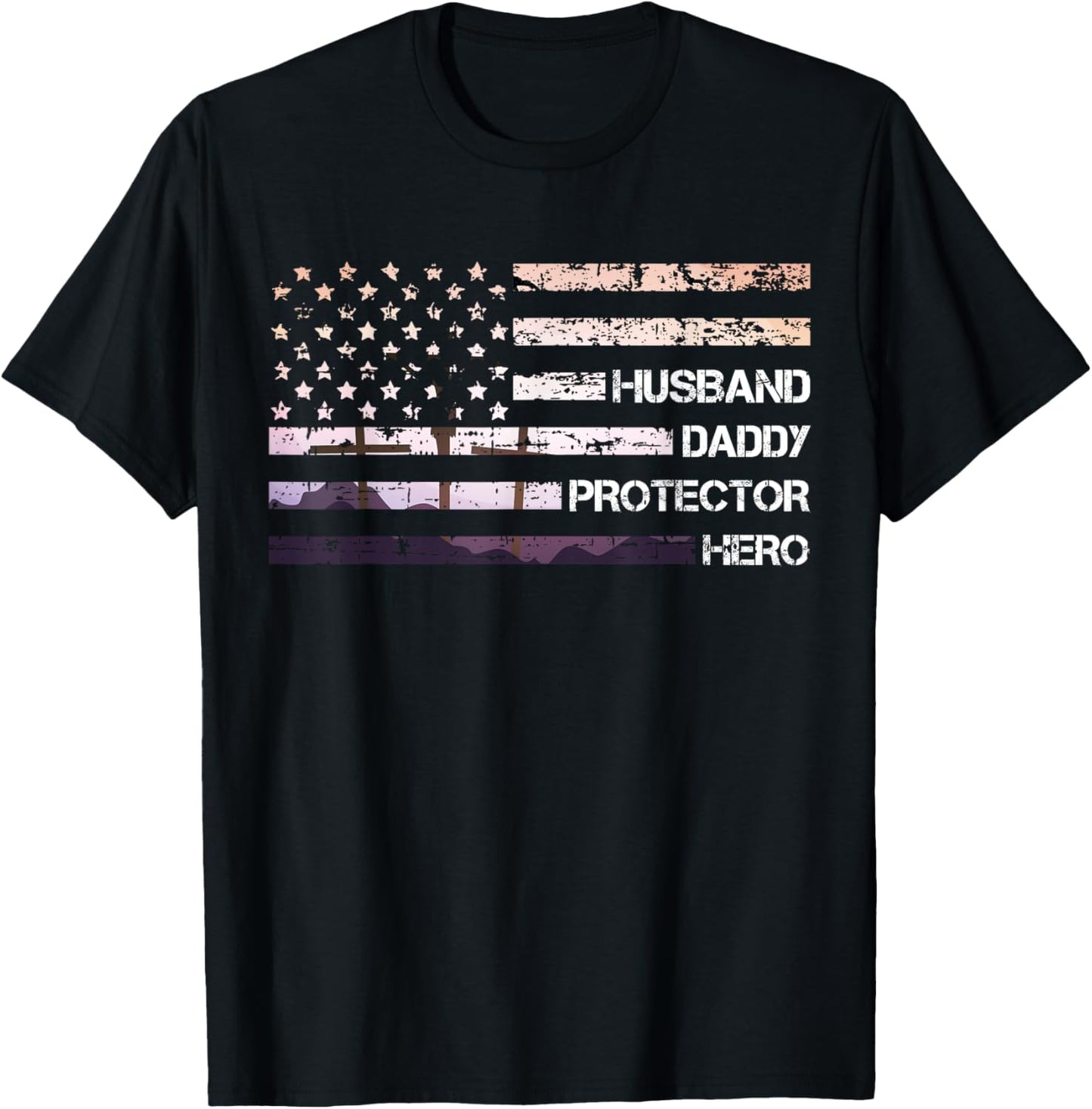 Husband Dad Protector Hero Father's Day Dad Gift Dad T-Shirt