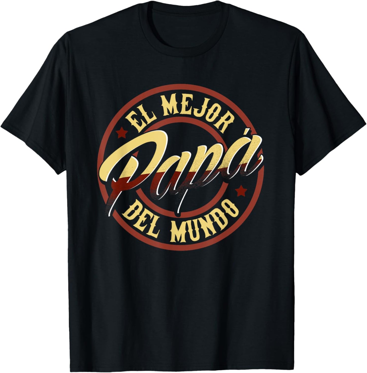 Fathers Day T-shirts in Spanish El Mejor Papa del Mundo T-Shirt