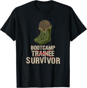 Army Bootcamp Workout T Shirts - Bootcamp Survivor T-Shirt