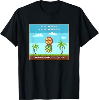 Funny Swingers Lifestyle Party Upside Down Pineapple Gaming T-Shirt