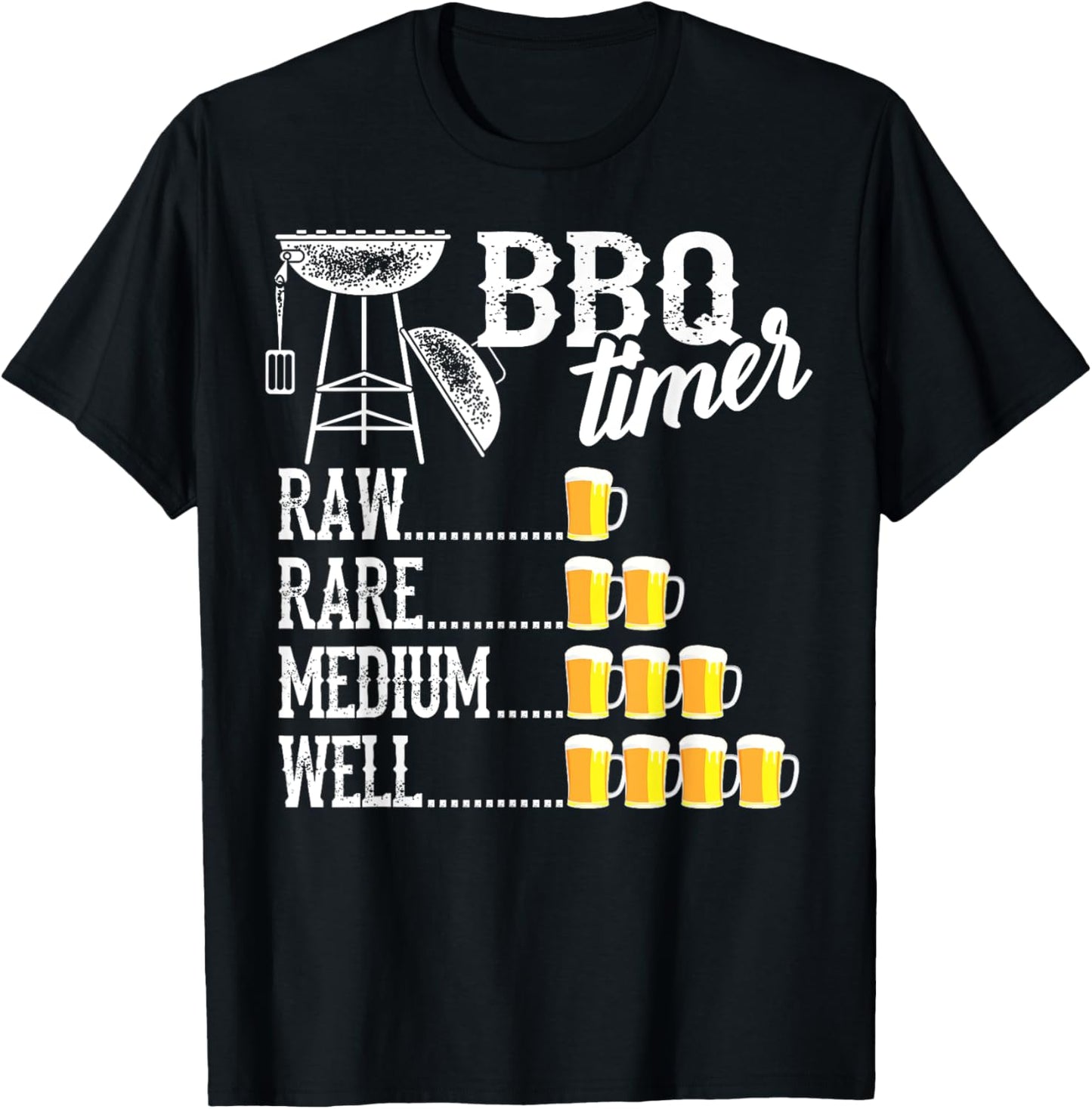Funny BBQ Art For Men Women Grilling Meat Smoking Barbecue T-Shirt