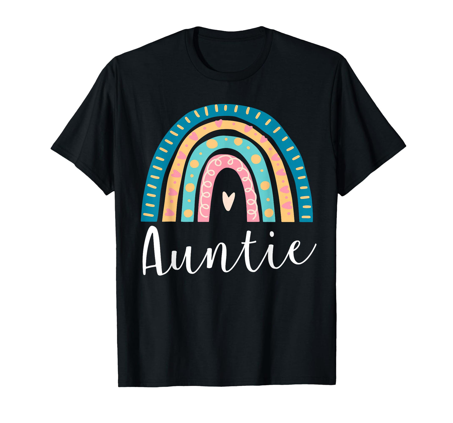 Auntie Rainbow Gifts Family Matching Birthday T-Shirt