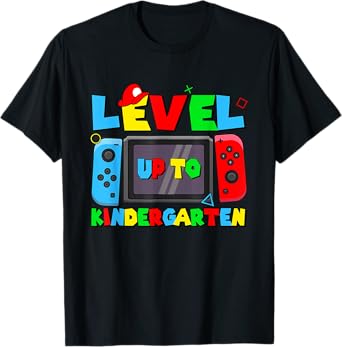 Level Up To Kindergarten Back To School First Day Kids T-Shirt