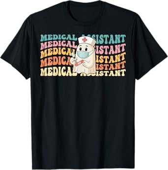 Medical Assistant Healthcare Worker Spooky Nurse Halloween T-Shirt