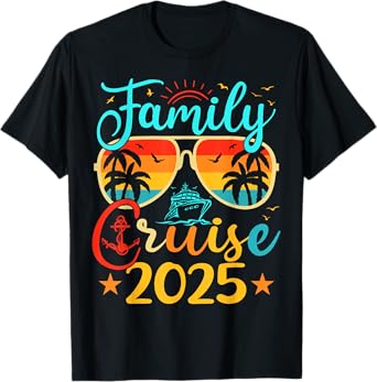 Family Cruise 2025 Summer Vacation Matching Family Cruise Men Women Kids T-Shirt