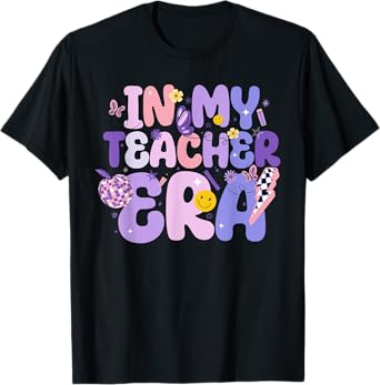 In My Teacher Era First Day Of School Back To School Retro T-Shirt for Men Women