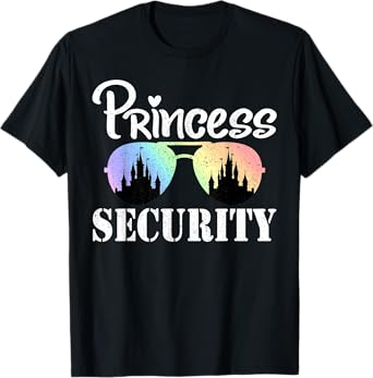 Princess Security Halloween Birthday Party Matching Family T-Shirt
