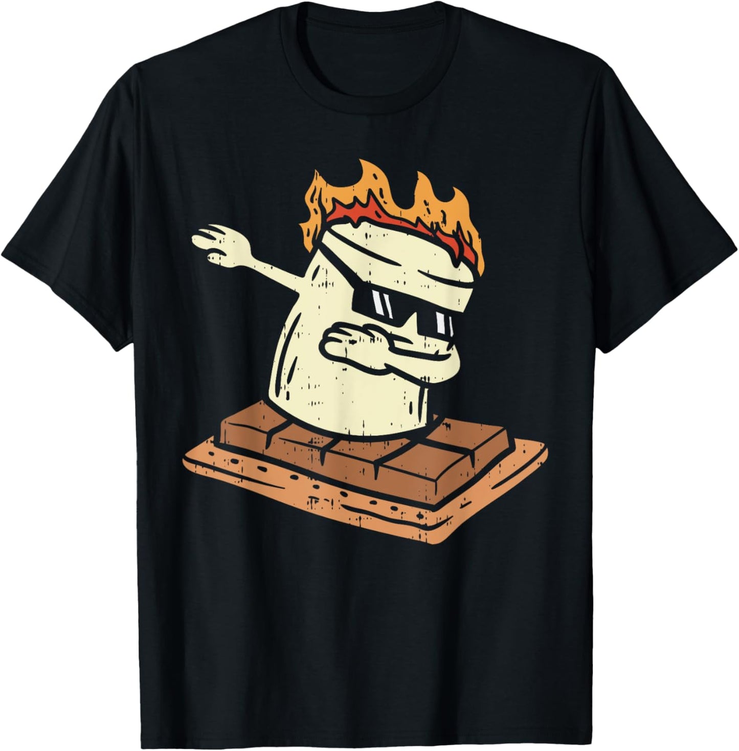 Dabbing Smore Marshmallow Cute Dab Dance Camping Camper Gift T-Shirt