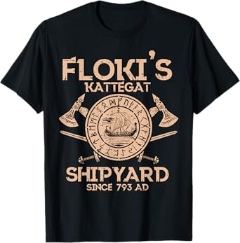 Viking Flokis Kattegat Shipyard Norse Mythology Men Women T-Shirt