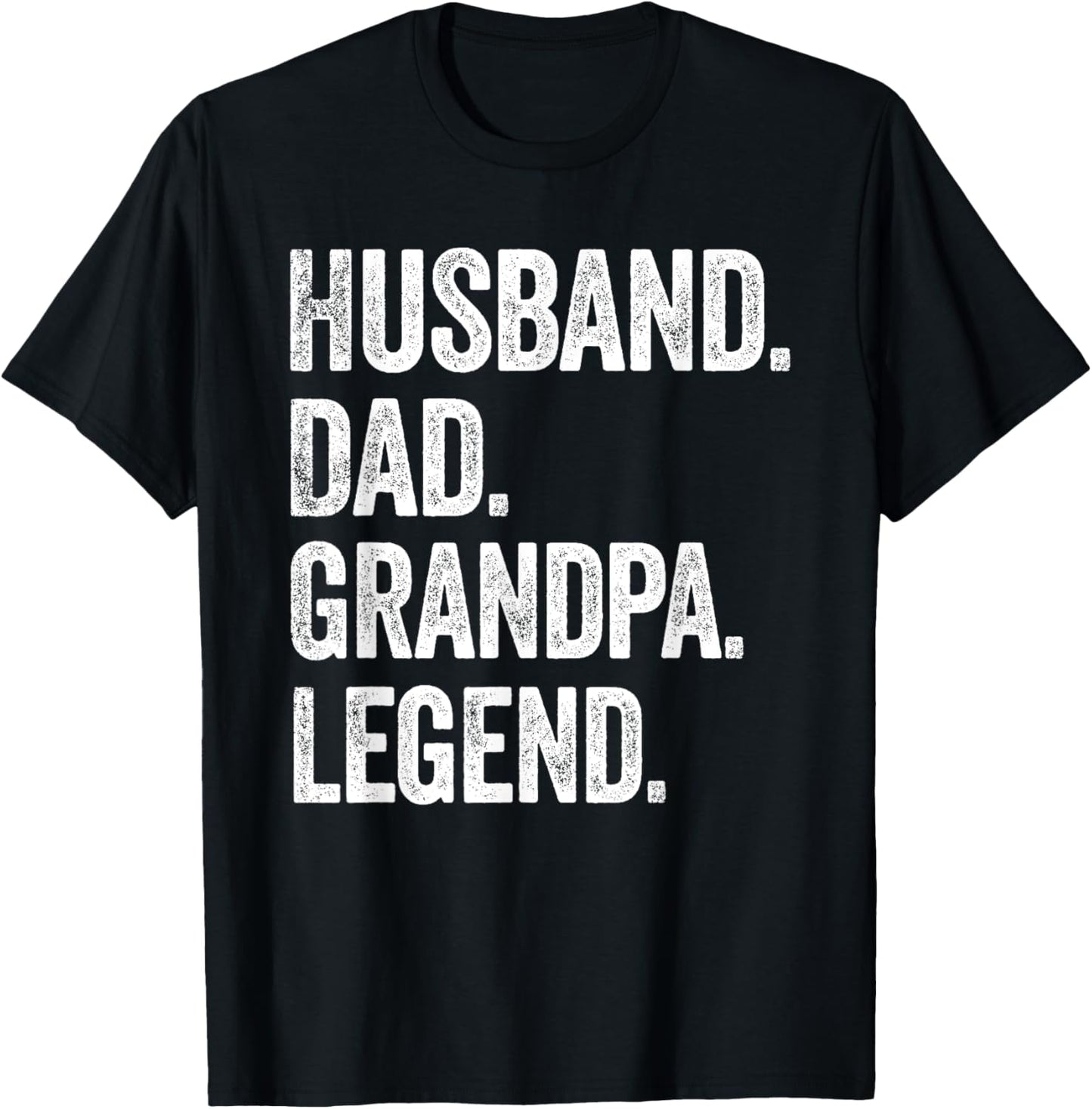 Husband Dad Grandpa Legend - Vintage Distressed Graphic T-Shirt